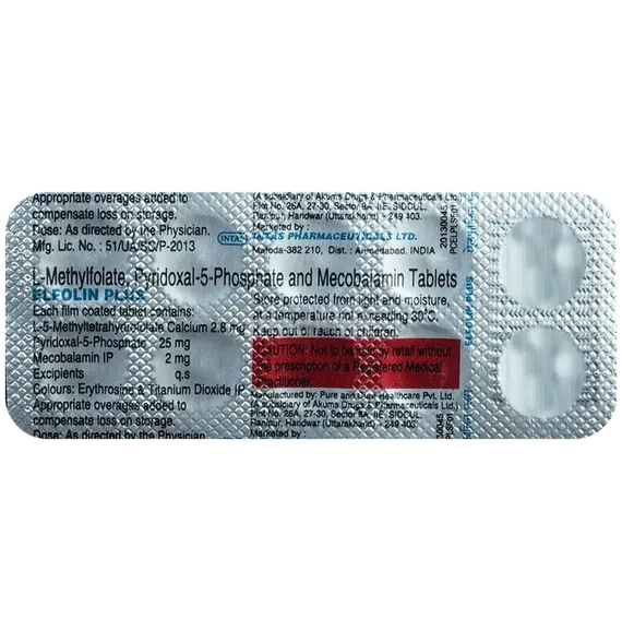 elfolin plus tablet 10's